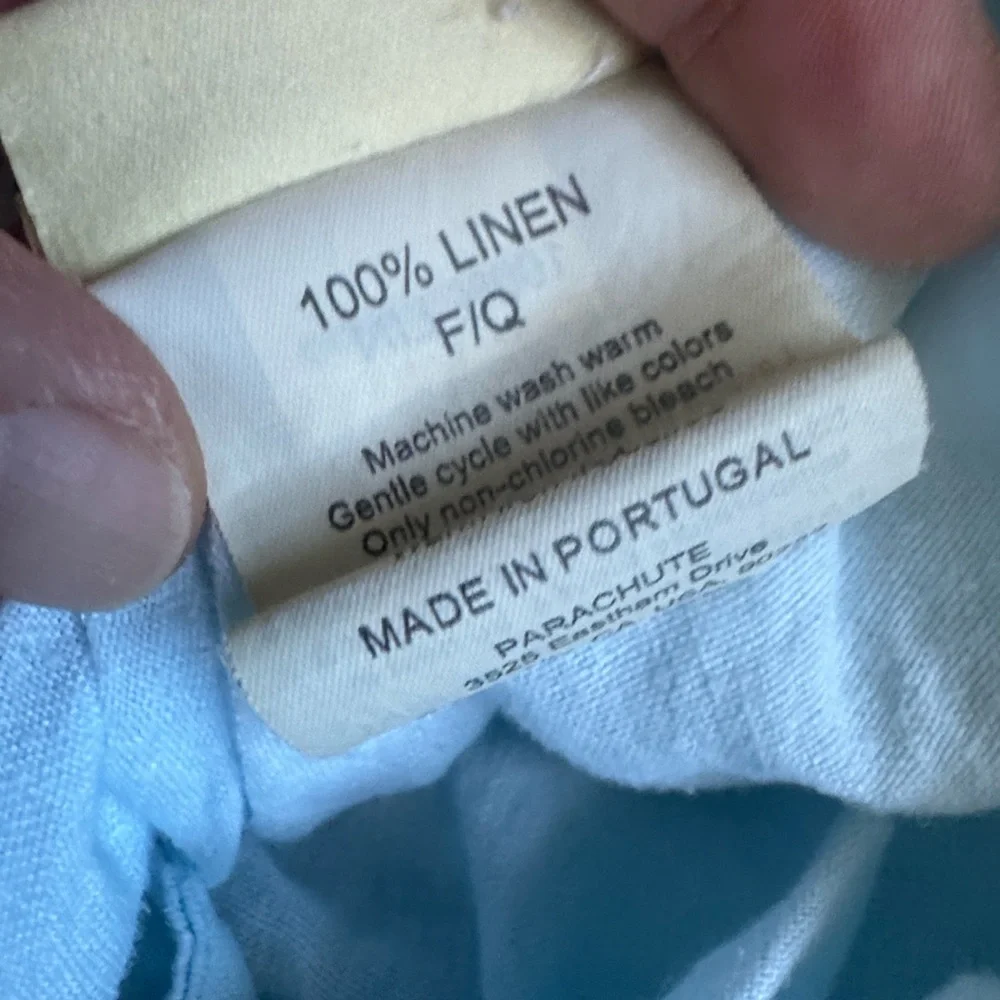 Parachute Linen Duvet Cover in Geneva Blue